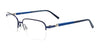 EasyClip EC468 Eyeglasses with Clip-on Sunglasses | Size 53 / Satin Navy