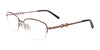 EasyClip EC469 Eyeglasses with Clip-on Sunglasses | Size 53 / Shiny Brown & Light Gold