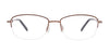 EasyClip EC469 Eyeglasses with Clip-on Sunglasses | Size 53 / Shiny Blue & Silver