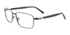 EasyClip EC470 Eyeglasses with Clip-on Sunglasses | Size 57 / Matt Dark Grey