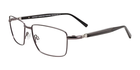 EasyClip EC470 Eyeglasses with Clip-on Sunglasses Matt Dark Grey