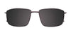 EasyClip EC470 Eyeglasses with Clip-on Sunglasses | Size 57 / Satin Black