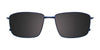 EasyClip EC470 Eyeglasses with Clip-on Sunglasses | Size 57 / Satin Black
