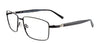 EasyClip EC470 Eyeglasses with Clip-on Sunglasses | Size 57 / Satin Black