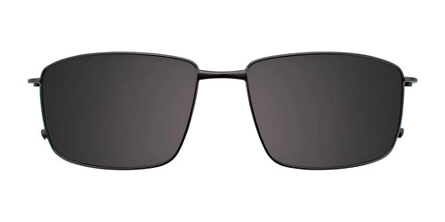 EasyClip EC470 Eyeglasses with Clip-on Sunglasses / Size 57 / Satin Black