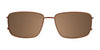 EasyClip EC472 Eyeglasses with Clip-on Sunglasses | Size 53 / Satin Dark Brown