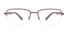 EasyClip EC472 Eyeglasses with Clip-on Sunglasses | Size 53 / Satin Dark Brown