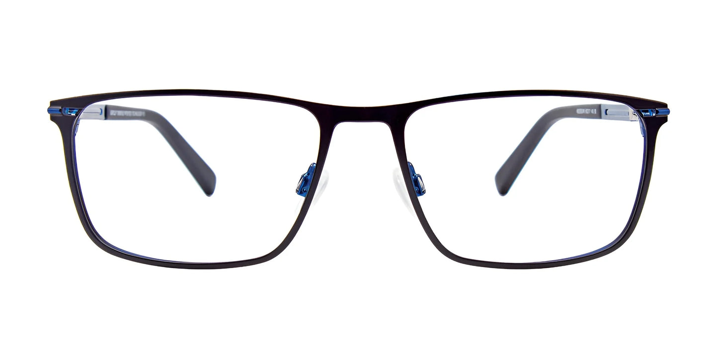EasyClip EC476 Eyeglasses Satin Black & Blue