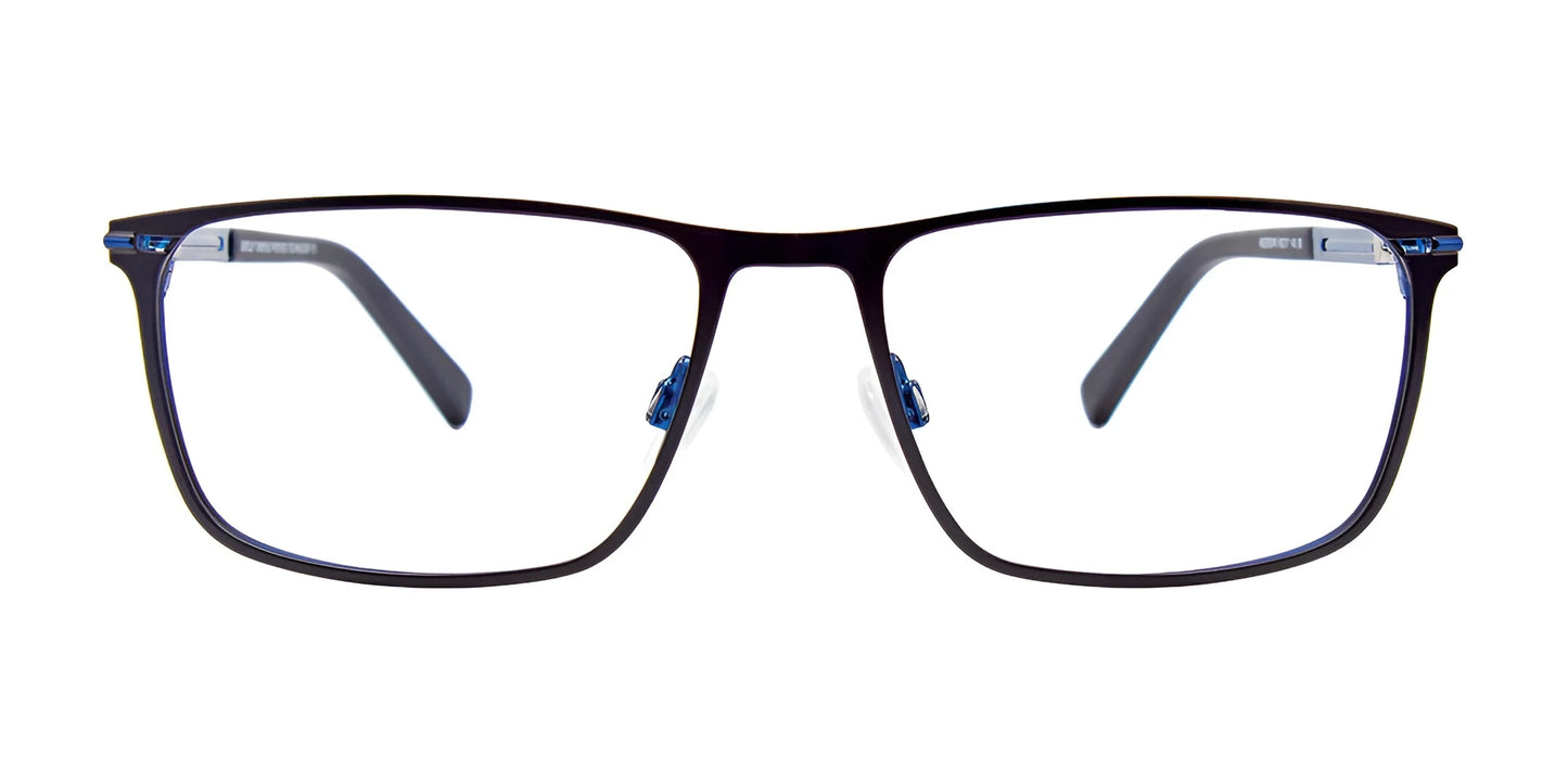 EasyClip EC476 Eyeglasses Satin Maroon & Silver