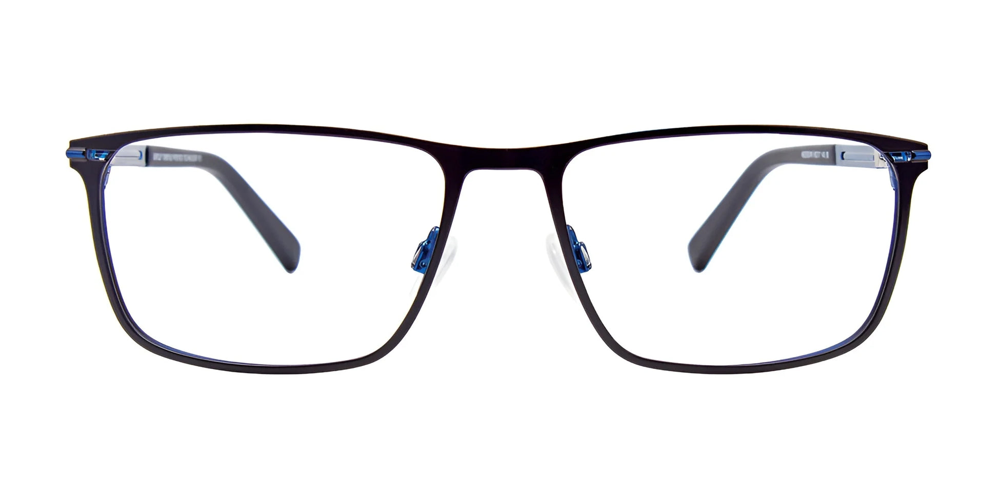 EasyClip EC476 Eyeglasses with Clip-on Sunglasses Satin Maroon & Silver