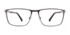 EasyClip EC476 Eyeglasses with Clip-on Sunglasses | Size 55 / Satin Black & Blue