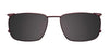 EasyClip EC476 Eyeglasses with Clip-on Sunglasses | Size 55 / Clip Only (Color №015)