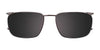 EasyClip EC476 Eyeglasses with Clip-on Sunglasses | Size 55 / Clip Only (Color №020)