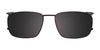 EasyClip EC476 Eyeglasses with Clip-on Sunglasses | Size 55 / Clip Only (Color №090)