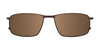 EasyClip EC477 Eyeglasses with Clip-on Sunglasses | Size 54 / Satin Dark Grey