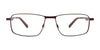 EasyClip EC477 Eyeglasses with Clip-on Sunglasses | Size 54 / Satin Dark Grey