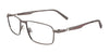 EasyClip EC477 Eyeglasses with Clip-on Sunglasses | Size 54 / Satin Dark Grey