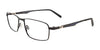 EasyClip EC477 Eyeglasses with Clip-on Sunglasses | Size 54 / Satin Black
