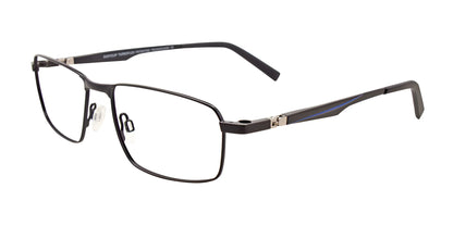 EasyClip EC477 Eyeglasses with Clip-on Sunglasses Satin Black