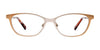 EasyClip EC478 Eyeglasses with Clip-on Sunglasses | Size 52 / Satin Light Gold & Gold