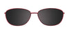 EasyClip EC479 Eyeglasses with Clip-on Sunglasses | Size 51 / Shiny Red