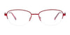 EasyClip EC479 Eyeglasses with Clip-on Sunglasses | Size 51 / Shiny Red