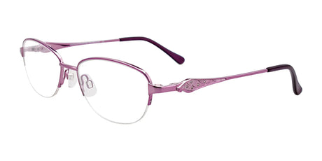 EasyClip EC479 Eyeglasses with Clip-on Sunglasses Shiny Purple