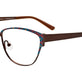 Satin Brown & Blue & Red & Orange