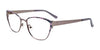 EasyClip EC482 Eyeglasses with Clip-on Sunglasses | Size 53 / Satin Grey & Light Pink & Pink