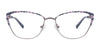 EasyClip EC482 Eyeglasses with Clip-on Sunglasses | Size 53 / Satin Brown & Blue & Red & Orange