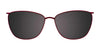 EasyClip EC482 Eyeglasses with Clip-on Sunglasses | Size 53 / Satin Brown & Blue & Red & Orange