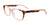 EasyClip EC483 Eyeglasses with Clip-on Sunglasses | Size 53 / Pink Crystal & Brown Marbled