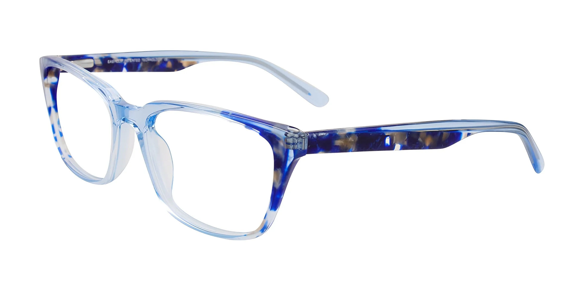EasyClip EC483 Eyeglasses Blue Crystal & Blue Marbled