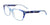 EasyClip EC483 Eyeglasses with Clip-on Sunglasses | Size 53 / Blue Crystal & Blue Marbled