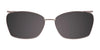 EasyClip EC484 Eyeglasses with Clip-on Sunglasses | Size 52 / Blue Pattern & Silver