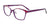 EasyClip EC484 Eyeglasses with Clip-on Sunglasses | Size 52 / Purple Pattern & Purple