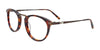 EasyClip EC485 Eyeglasses with Clip-on Sunglasses | Size 49 / Demi Brown & Dark Golden Brown