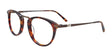 EasyClip EC485 Eyeglasses with Clip-on Sunglasses Demi Brown & Dark Golden Brown
