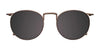 EasyClip EC485 Eyeglasses with Clip-on Sunglasses | Size 49 / Black & Grey