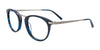 EasyClip EC485 Eyeglasses with Clip-on Sunglasses | Size 49 / Demi Blue & Silver