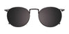EasyClip EC485 Eyeglasses with Clip-on Sunglasses | Size 49 / Black & Grey