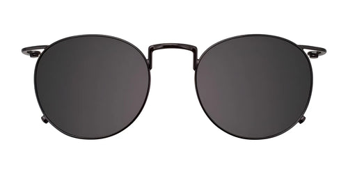 EasyClip EC485 Eyeglasses with Clip-on Sunglasses / Size 49 / Black & Grey