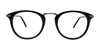 EasyClip EC485 Eyeglasses with Clip-on Sunglasses | Size 49 / Black & Grey