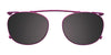 EasyClip EC486 Eyeglasses with Clip-on Sunglasses | Size 44 / Brown & Orange & Grey Lines