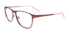 EasyClip EC487 Eyeglasses with Clip-on Sunglasses | Size 55 / Satin Brown & Light Pink