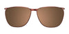 EasyClip EC487 Eyeglasses with Clip-on Sunglasses | Size 55 / Matt Red & Shiny Red