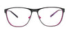 EasyClip EC487 Eyeglasses with Clip-on Sunglasses | Size 55 / Matt Red & Shiny Red