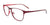 EasyClip EC487 Eyeglasses with Clip-on Sunglasses | Size 55 / Matt Red & Shiny Red