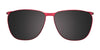 EasyClip EC487 Eyeglasses with Clip-on Sunglasses | Size 55 / Matt Red & Shiny Red