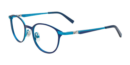 EasyClip EC489 Eyeglasses Matt Blue & Matt Turquoise